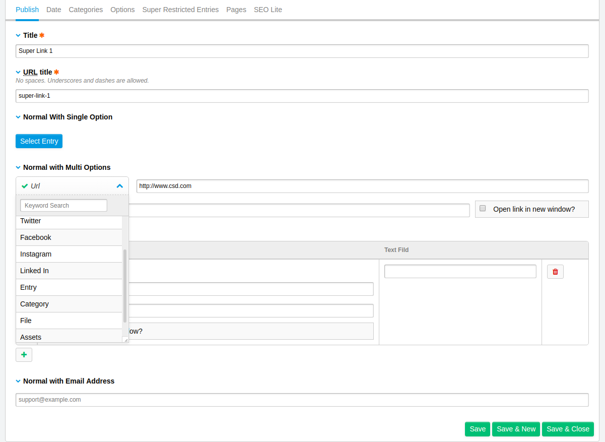 13. Add / Edit Entries 1