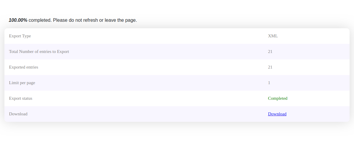 13 - Ajax Export Frontend 2