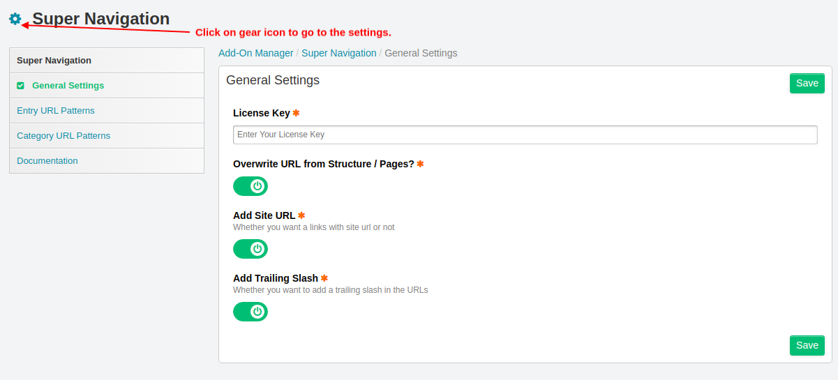 General Settings