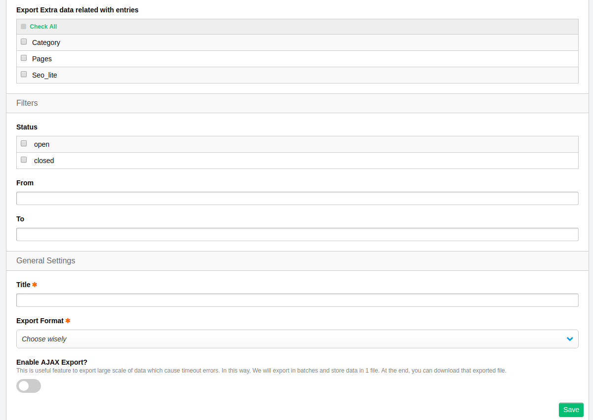 6 - Create new settings 3