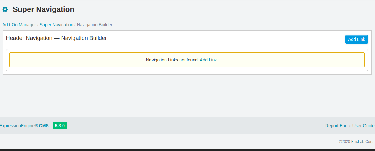Add Link in Navigation Tree