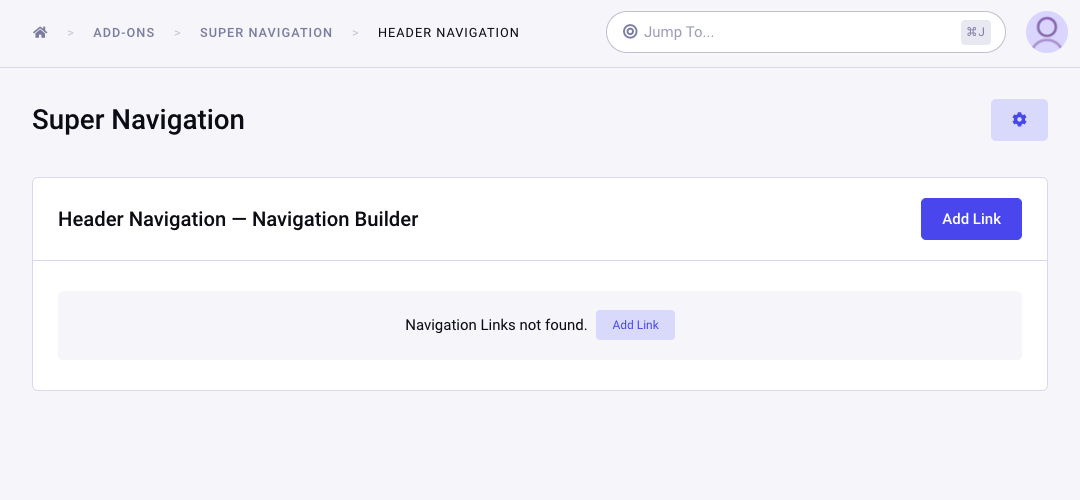 View Navigation Tree