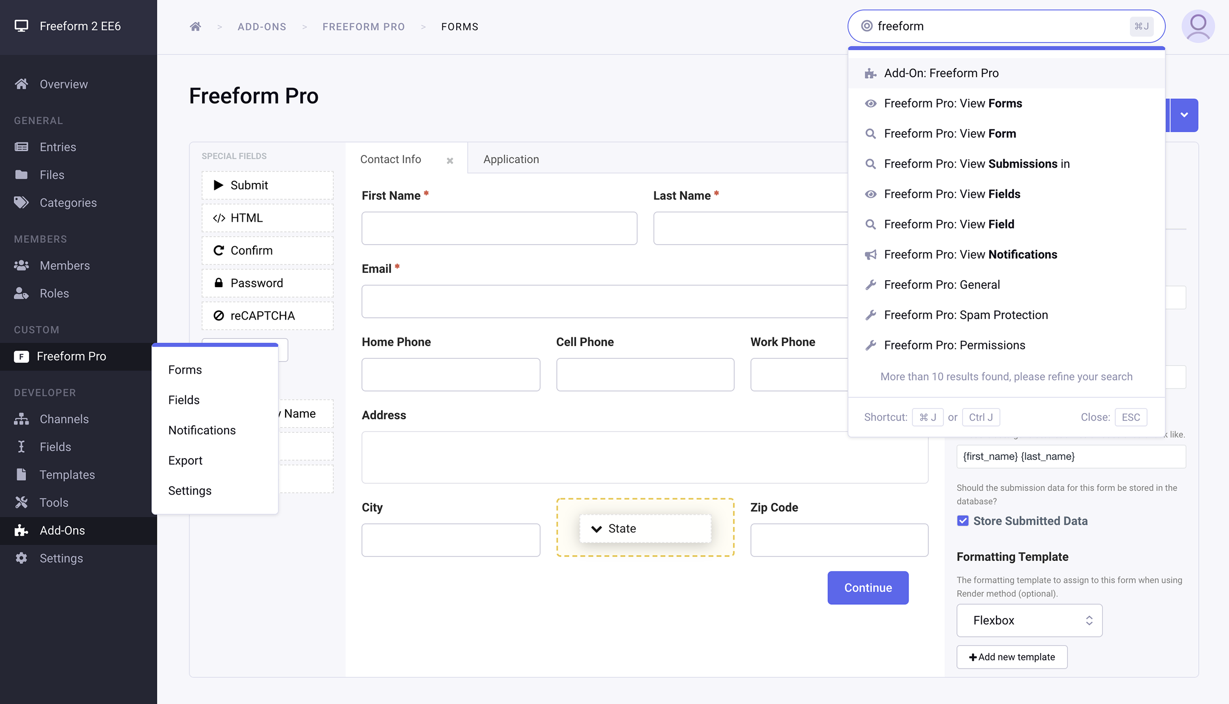 Freeform 2 beta with Jump Menu and Menu Manager for EE6