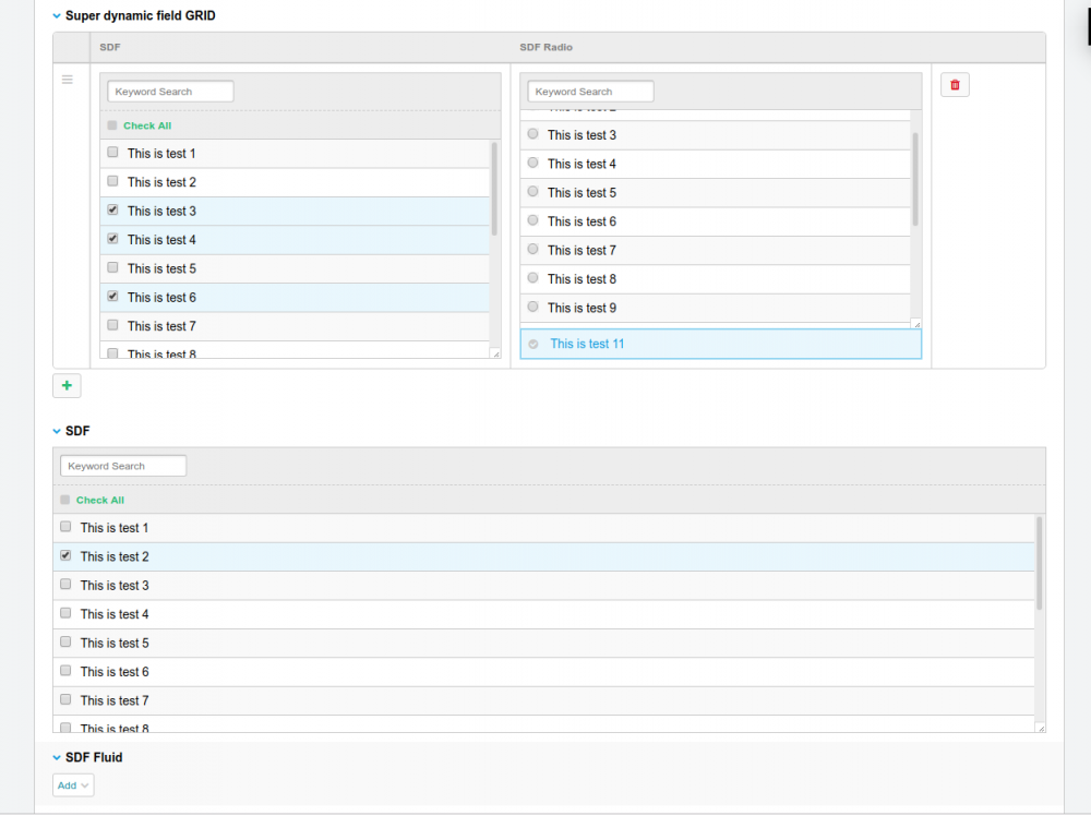 Channel Form with Grid and Fluid