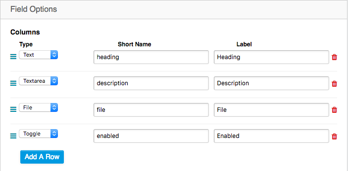 Simple Grid settings